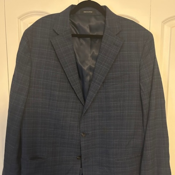 Kenneth Cole Awareness Linen Suit Jacket 48L Slim Fit - Picture 1 of 5